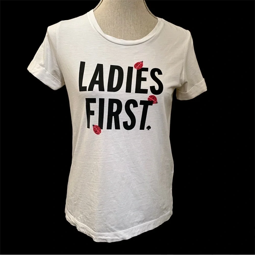 KATE SPADE Cotton T-shirt - Size XS